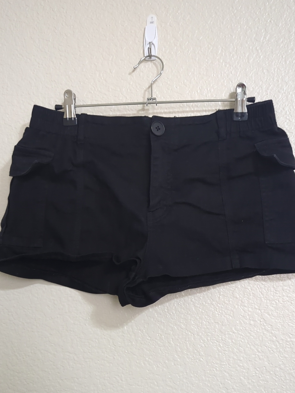 Amazon Women's Black Cargo Pocket Shorts